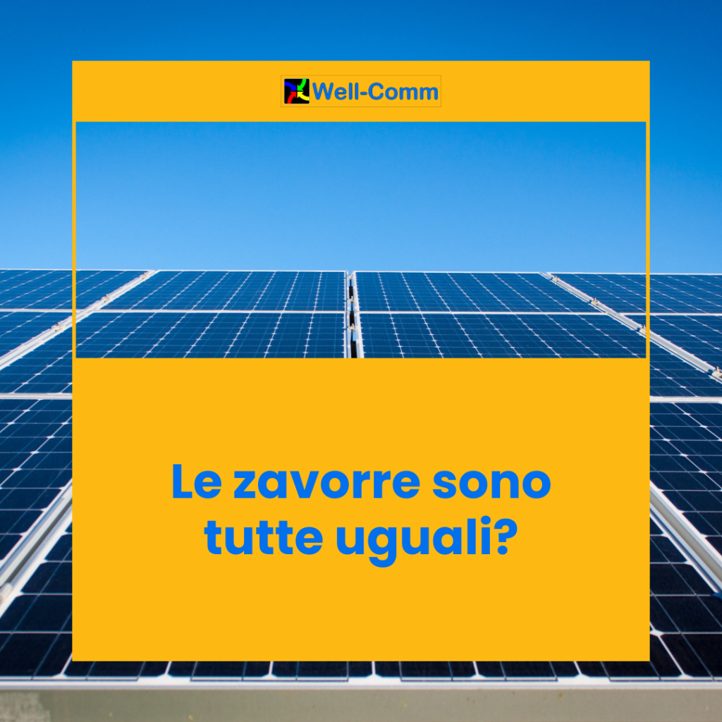 Le zavorre per fotovoltaico sono tutte uguali?