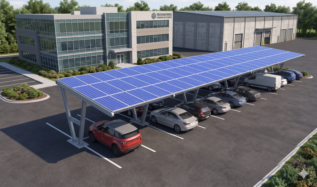 Pensiline per fotovoltaico