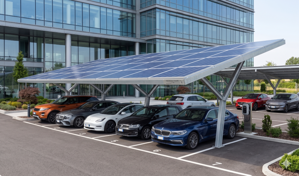 Pensiline per fotovoltaico